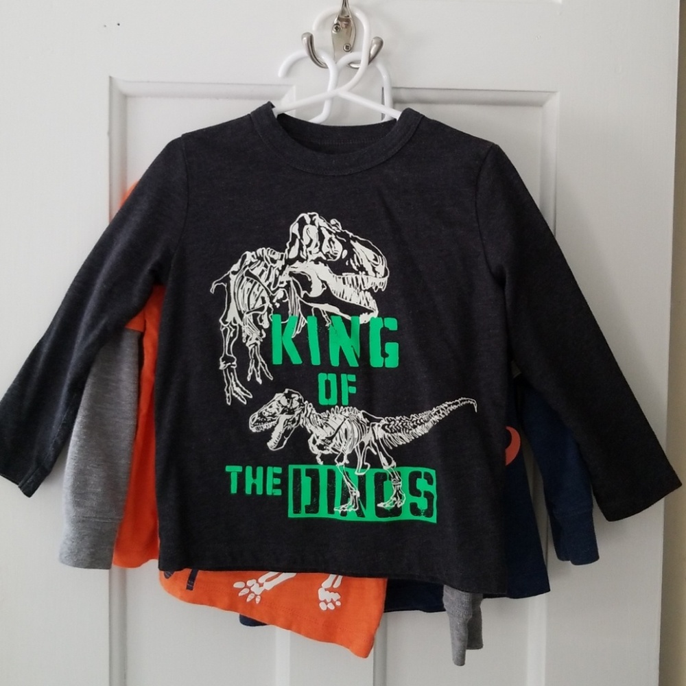 3 Dino shirts